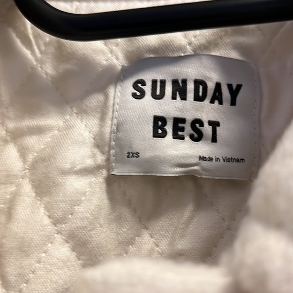 SUNDAY BEST SKY SHIRT JACKET CREAM BNWOT - Picture 3 of 8